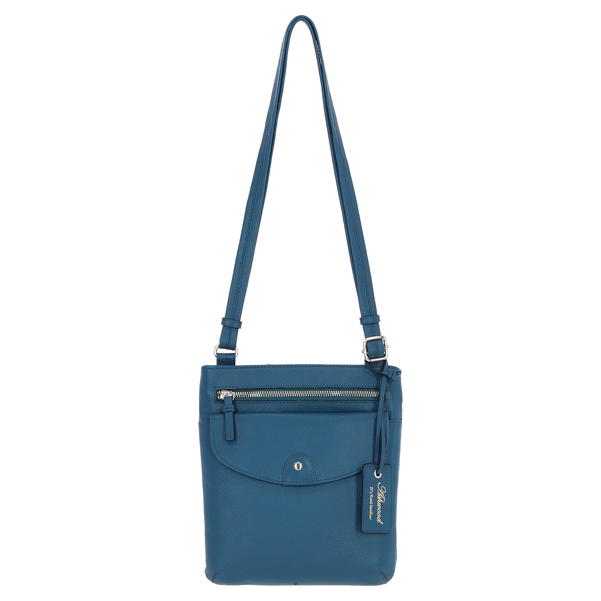 Ashwood Leather Crossbody Bag Teal: CB-5