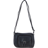 Ashwood Leather Elegant Women's Buckle Shoulder Bag Black: S-32