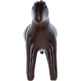 Elegant Leather Pony Decorative Ornament Chestnut: lf-179