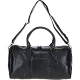 Vintage Leather Duffel Bag Black: TL-001
