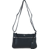 Ashwood Leather Crossbody Bag Black: Swansea