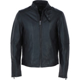 Ashwood Leather Biker Jacket Black: AWM-Charli
