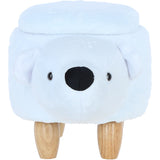 Ashwood Animal Ottomans & Foot Stools White CY-8036