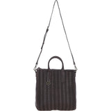 Stylish Ashwood Leather Shopper Bag with Crossbody Strap Brown: GV-64037