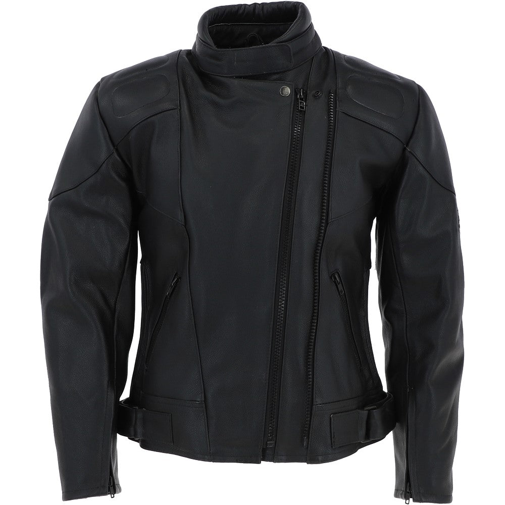 Mens Fashion Cowhide Leather Jacket Black: BIKER 220