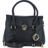 Elegant Ashwood Compact Handbag with Detachable Crossbody Strap Black: Y-55