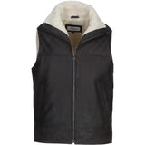 Ashwood Men's Leather Waistcoat Brown: SIGMA