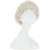 Ladies Vintage Curly Luxury Sheepskin Hat Brown/Cream: CURL HAT