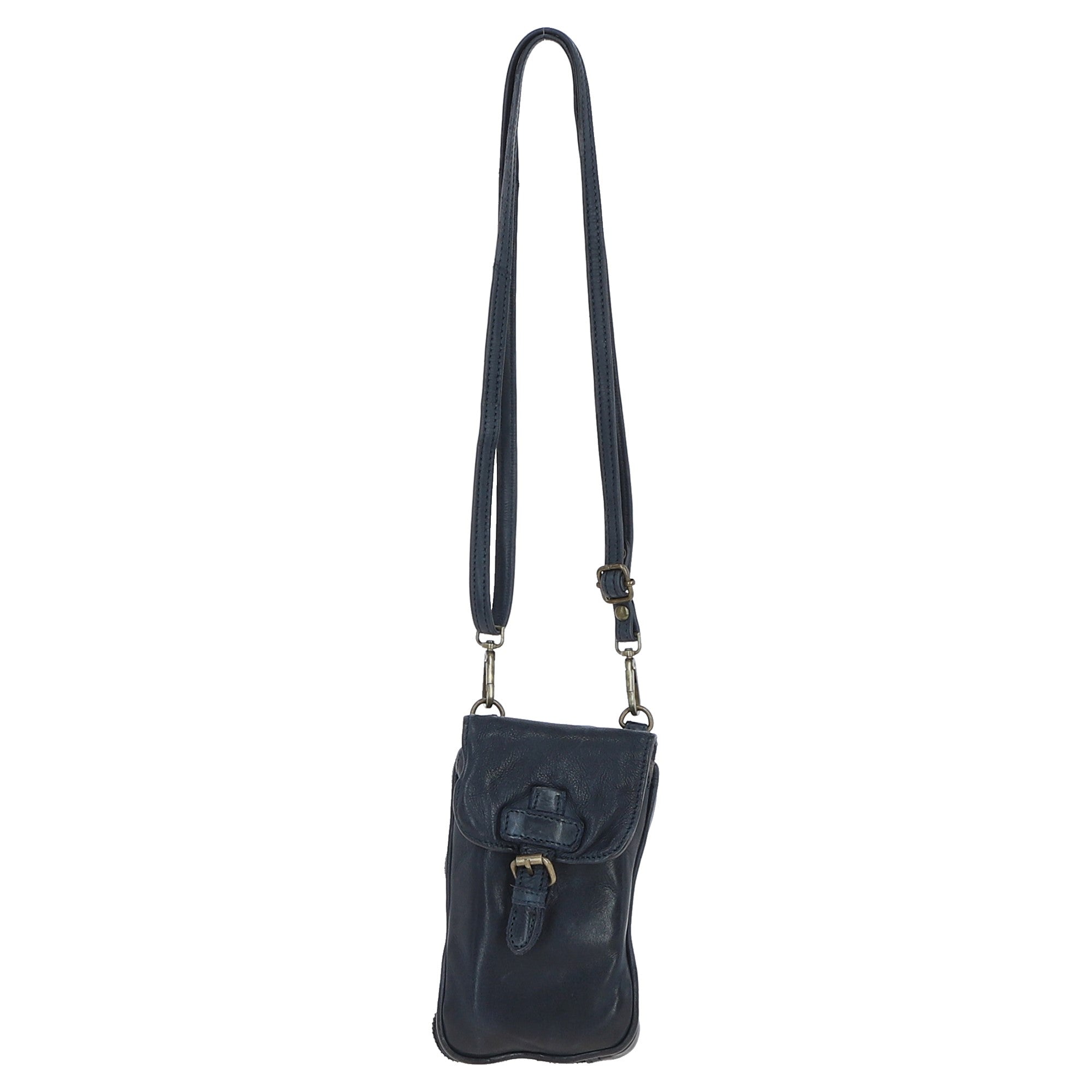 Ashwood Leather Crossbody Smart Phone Bag Navy: D-99