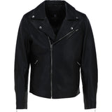 Brampton London Men's Real Leather Biker Jacket Black: BLM F-35