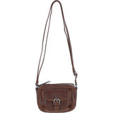 Ashwood Leather Smart Women's Buckle Crossbody Bag Chestnut: S-31