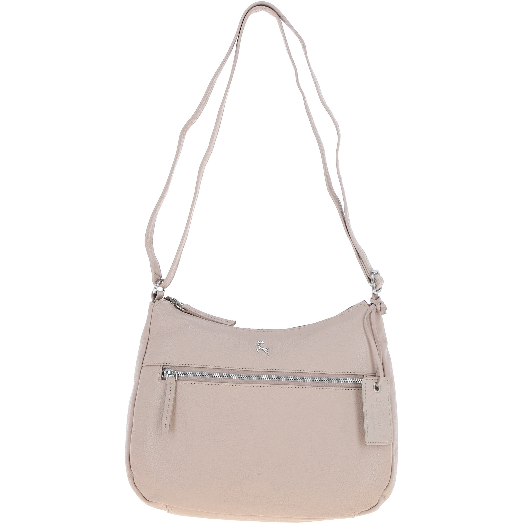 Ashwood Leather Ladies Hobo Shoulder Bag Mushroom: Shannon
