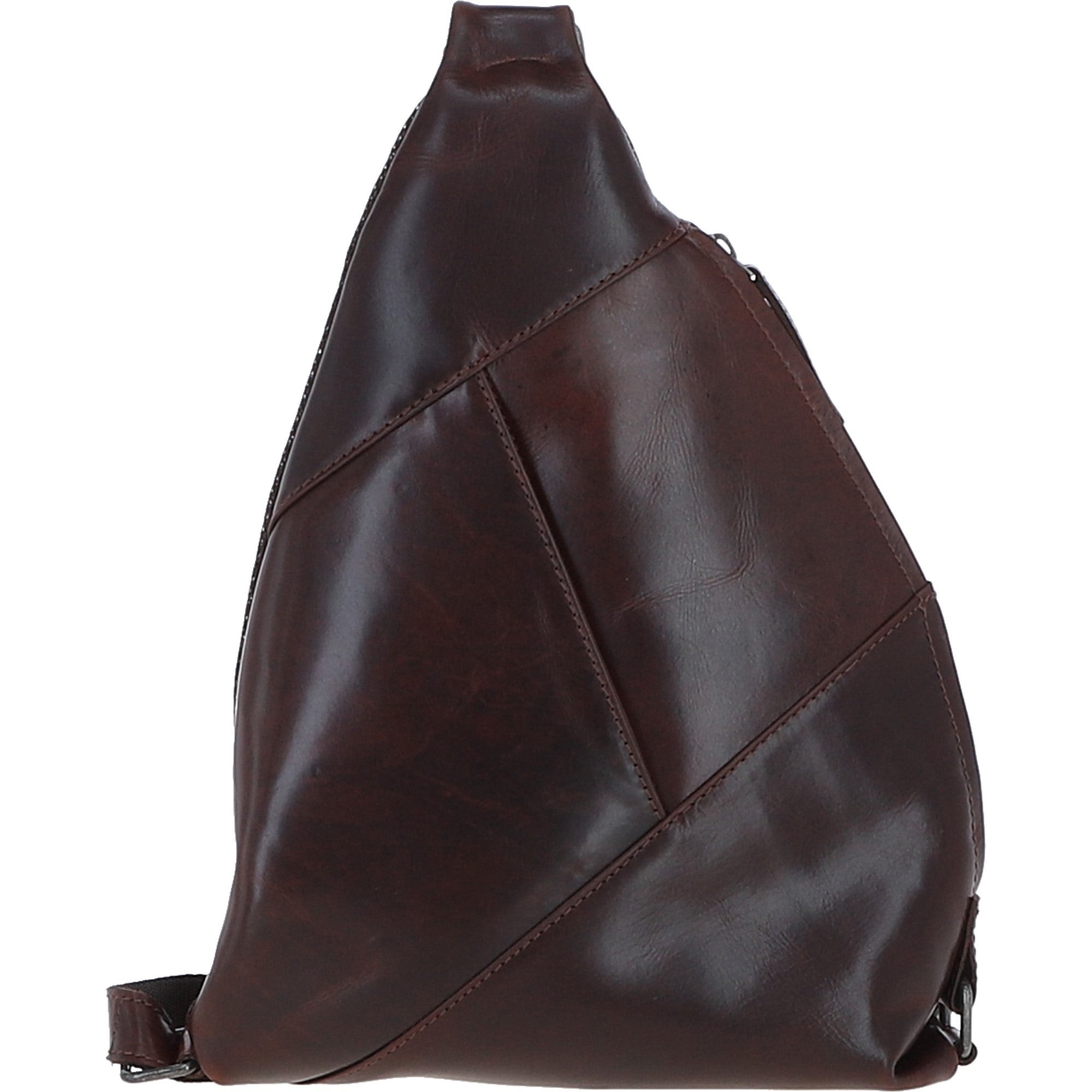 Ashwood Leather Spacious Unisex Sling Bag Brandy: P-67