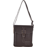 A4 Leather Messenger Bag Brown : JP Body Bag