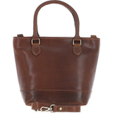 Ashwood Small Leather Bucket Bag Brown: V-86-B