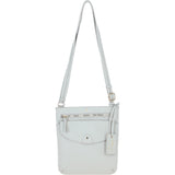 Ashwood Leather Crossbody Bag Ice Grey: CB-5