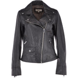 Short Biker Jacket Black: MAJESTIC