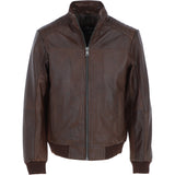 Ashwood Leather Bomber Jacket Aq Brown: AWM-784