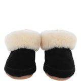 Sheepskin Slippers Black Silver: LADIES BOOTYS