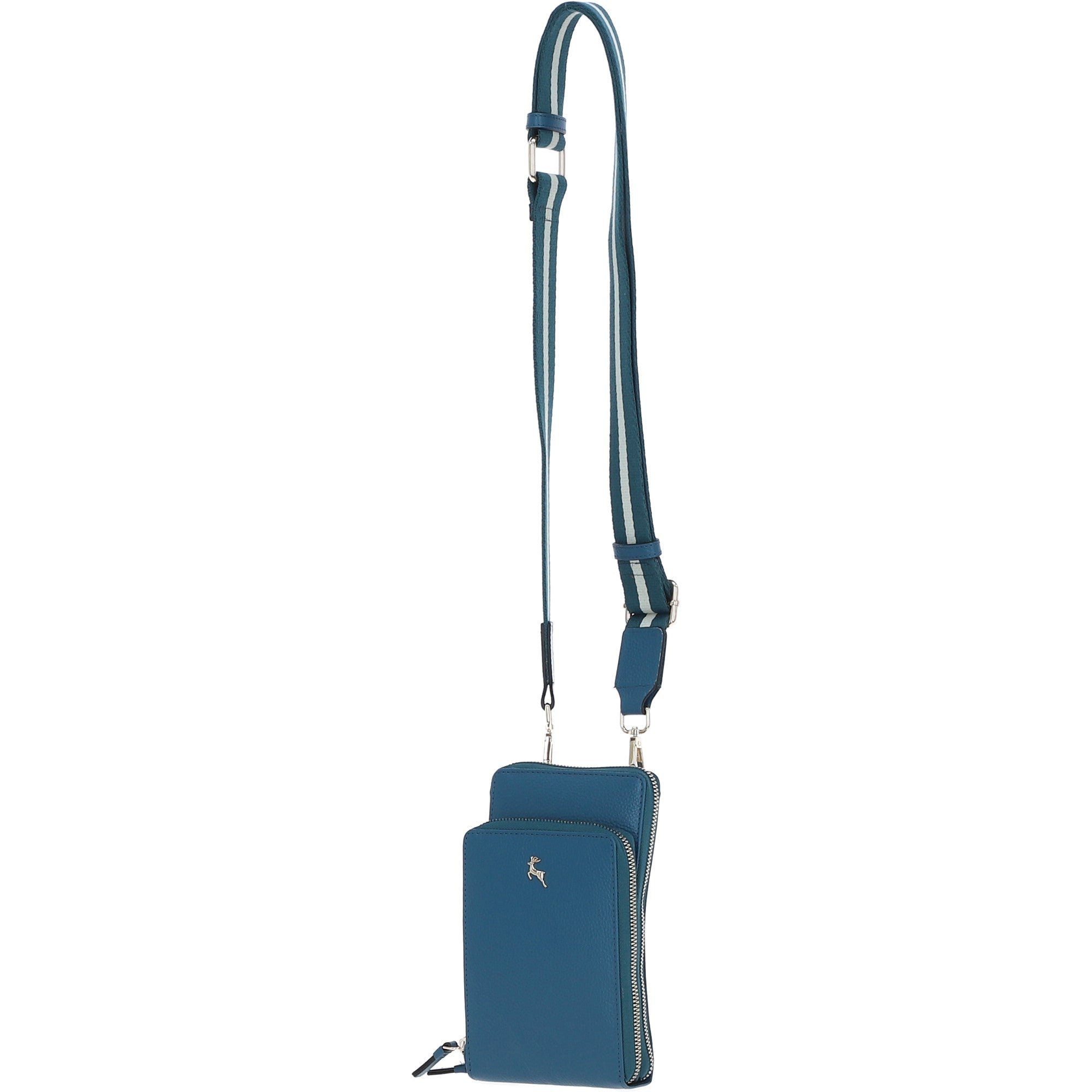 Ashwood Leather Luxury Crossbody Phone Bag Design-X Teal: X-31
