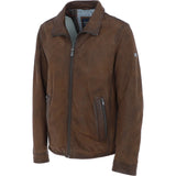 Trapper Mens Leather Jacket Brown 27: no1