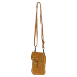 Ashwood Leather Crossbody Smart Phone Bag Yellow: D-99