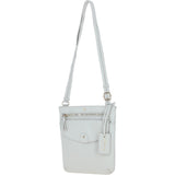 Ashwood Leather Crossbody Bag Ice Grey: CB-5