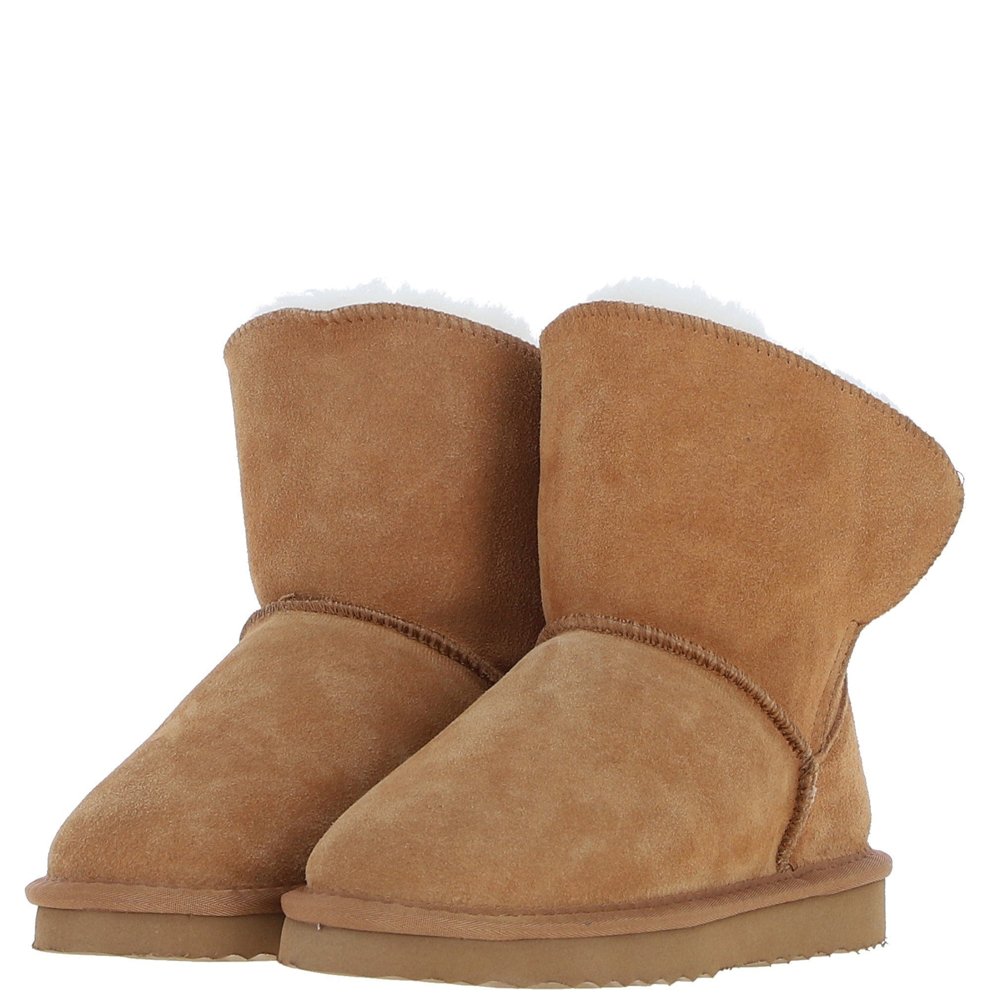 Fenland Ladies Sheepskin Boots Tan: Becca-Boots