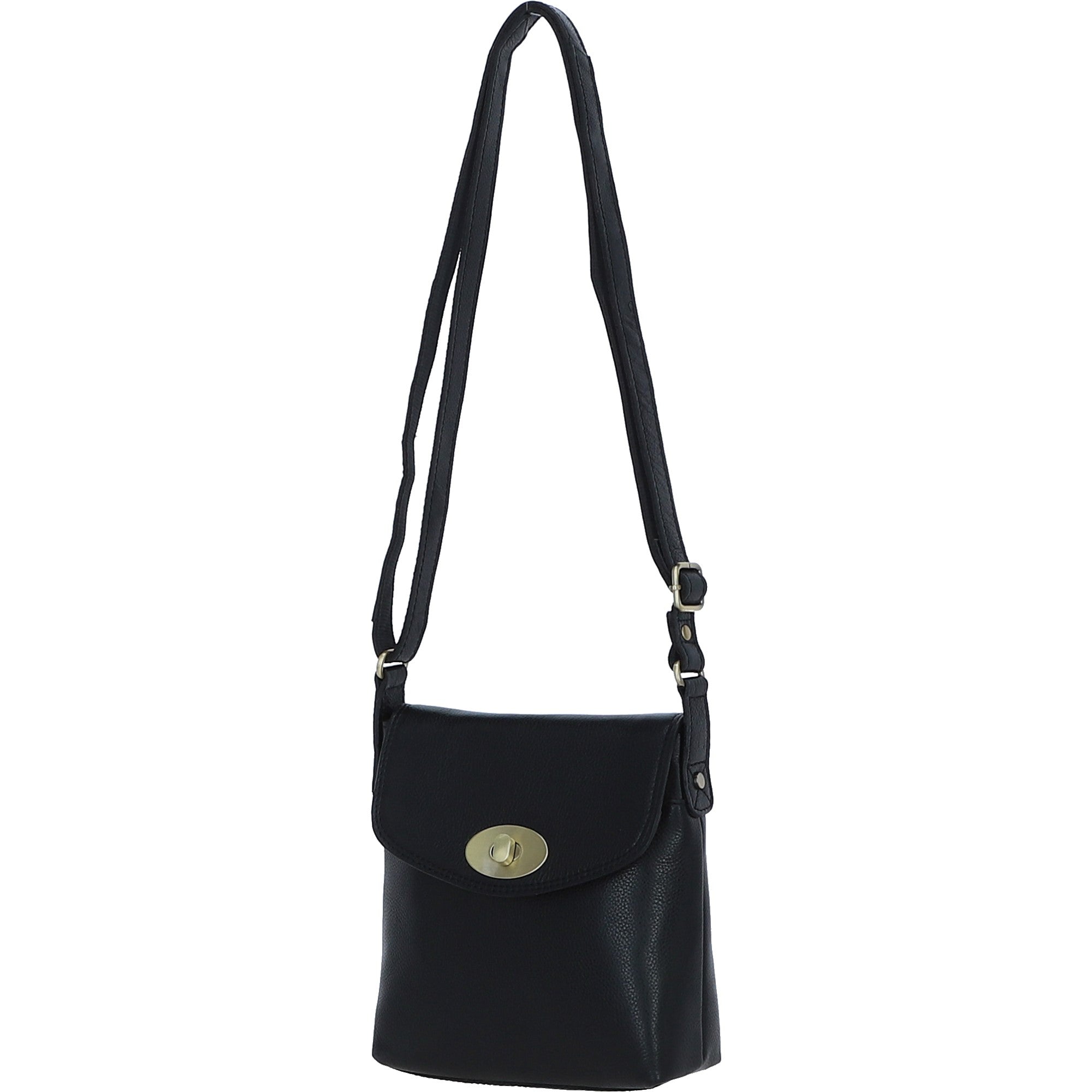 Ashwood Leather Crossbody Bag Black: M-83