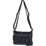 Ashwood Leather Crossbody Bag Black: Swansea