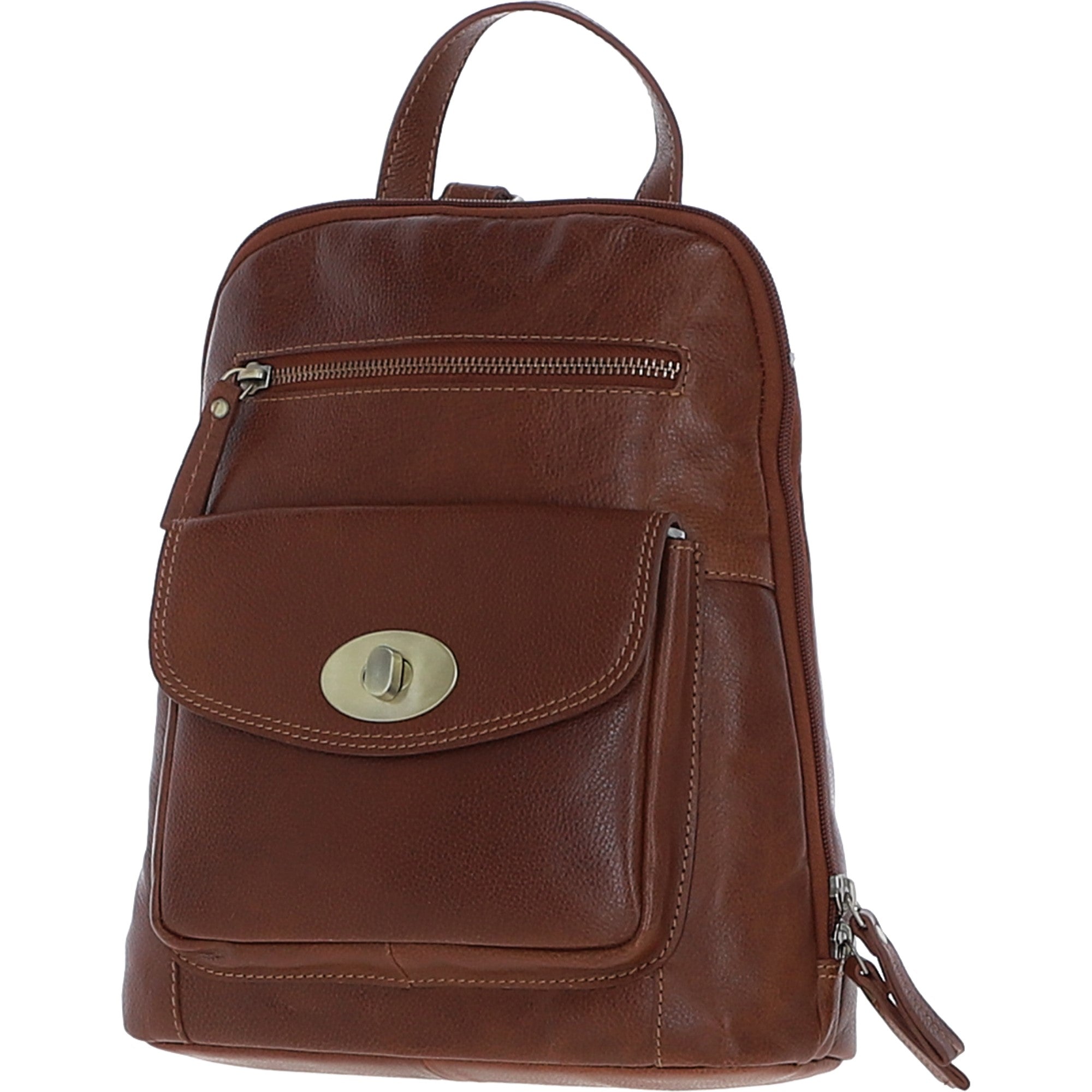Exquisite Ashwood Leather Backpack Tan: M-85