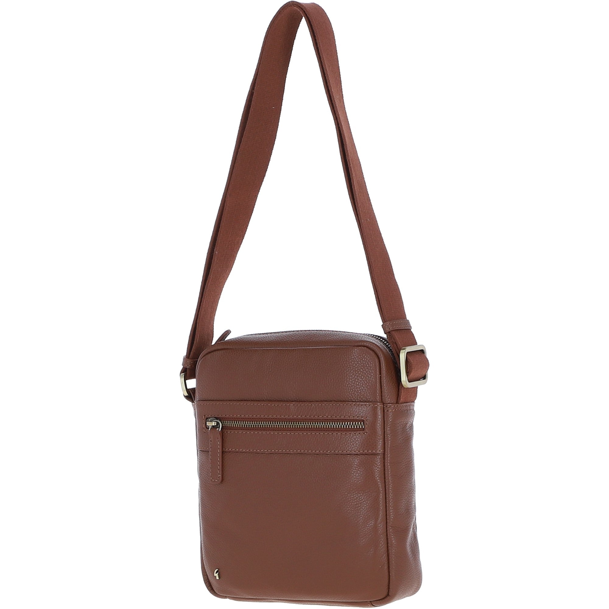 Gabicci Men's Leather Messenger Bag Tan: GB-64958