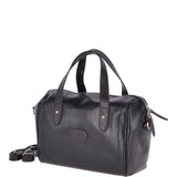 The Bridge Medium Italian Leather Barrel Bag Iron Blue  - 44253 01 09 NH