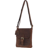 Classic Leather Crossbody Bag Mud/brown: ELA 698