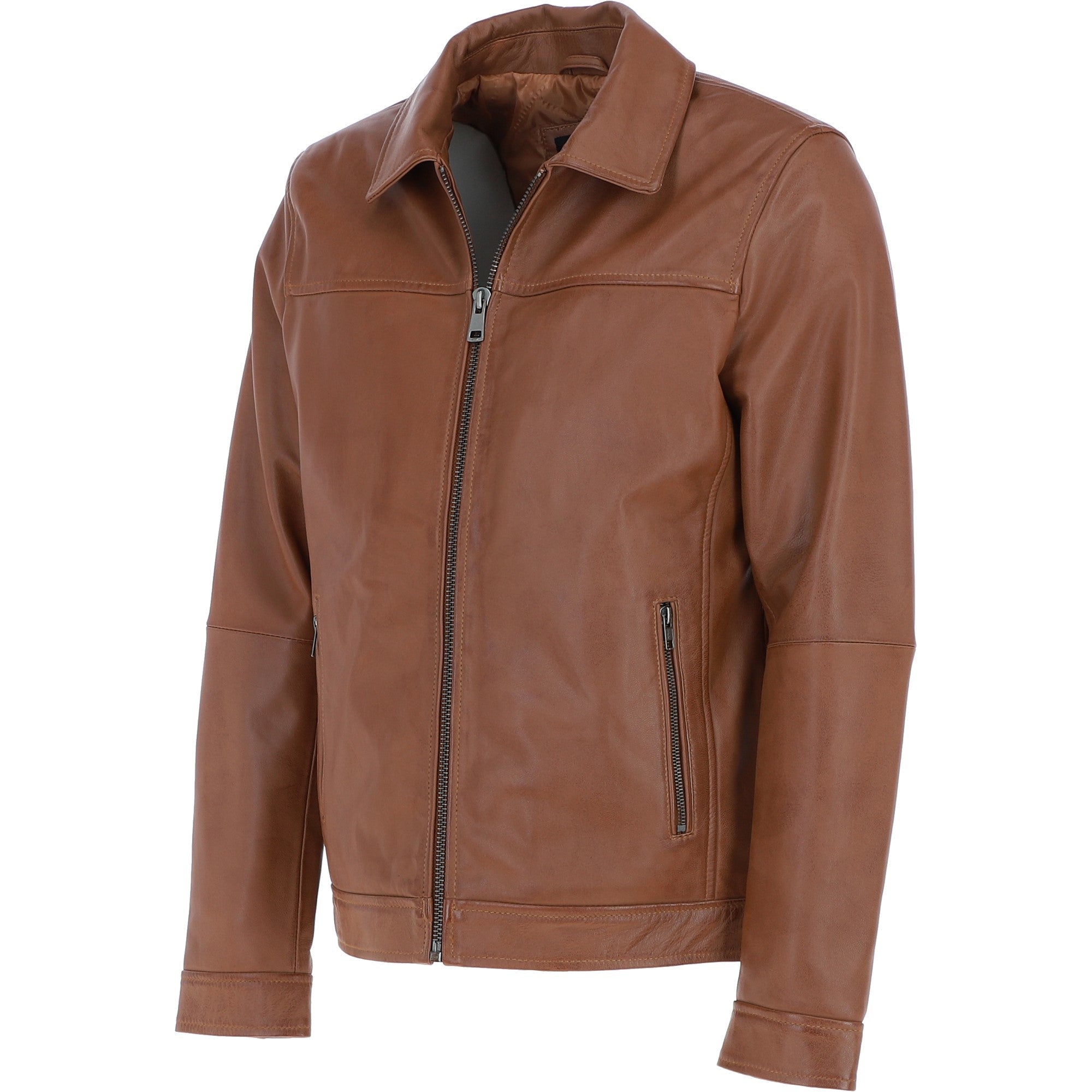 Ashwood Leather Brando Jacket Tan: AMJ-91