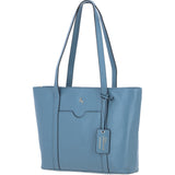 Ashwood Elegant Ladies Leather Shoulder Bag Denim: 64668