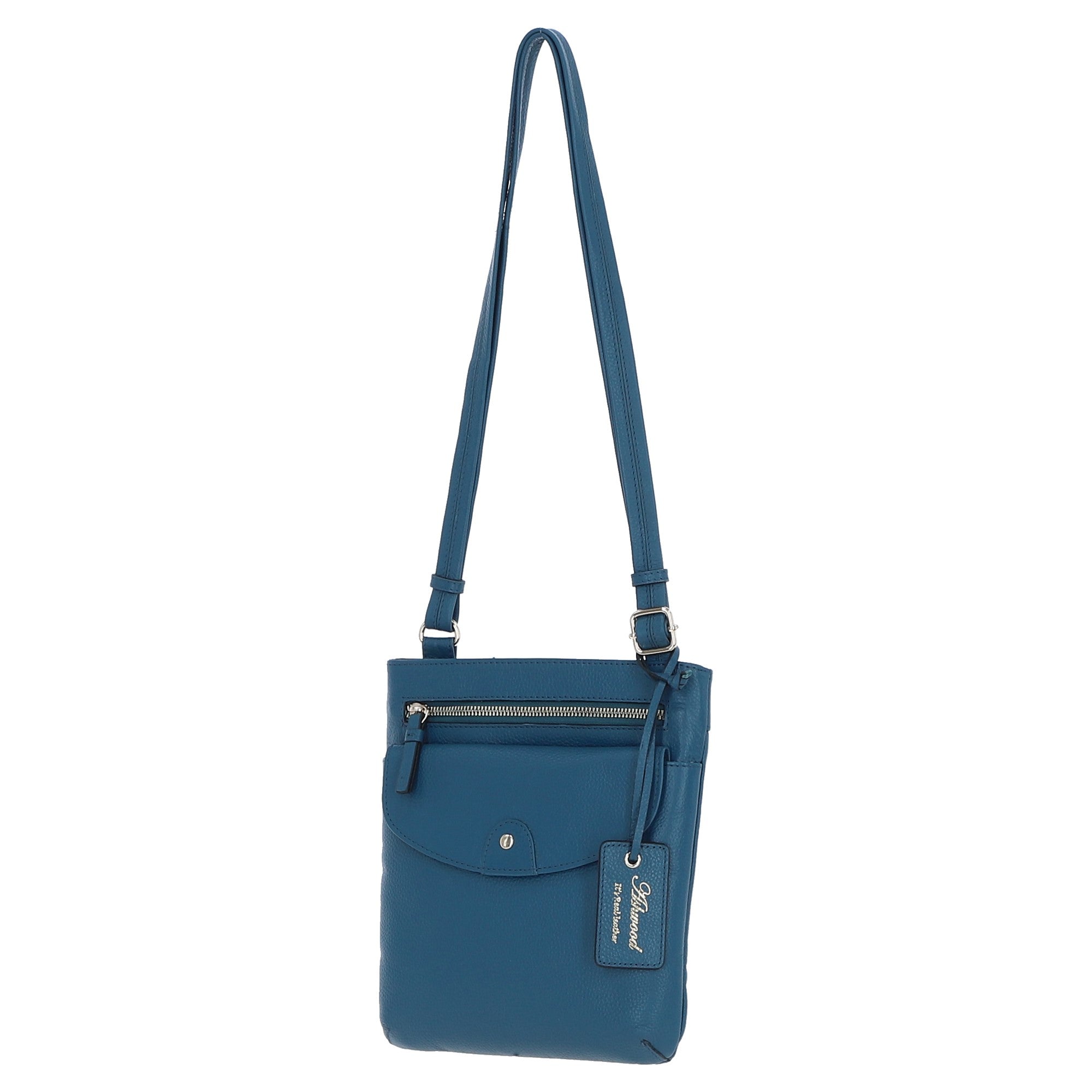 Ashwood Leather Crossbody Bag Teal: CB-5