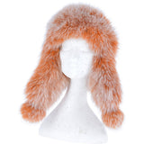 Toscana Pom Pom Sheepskin Trapper Hat Tan: 103 F