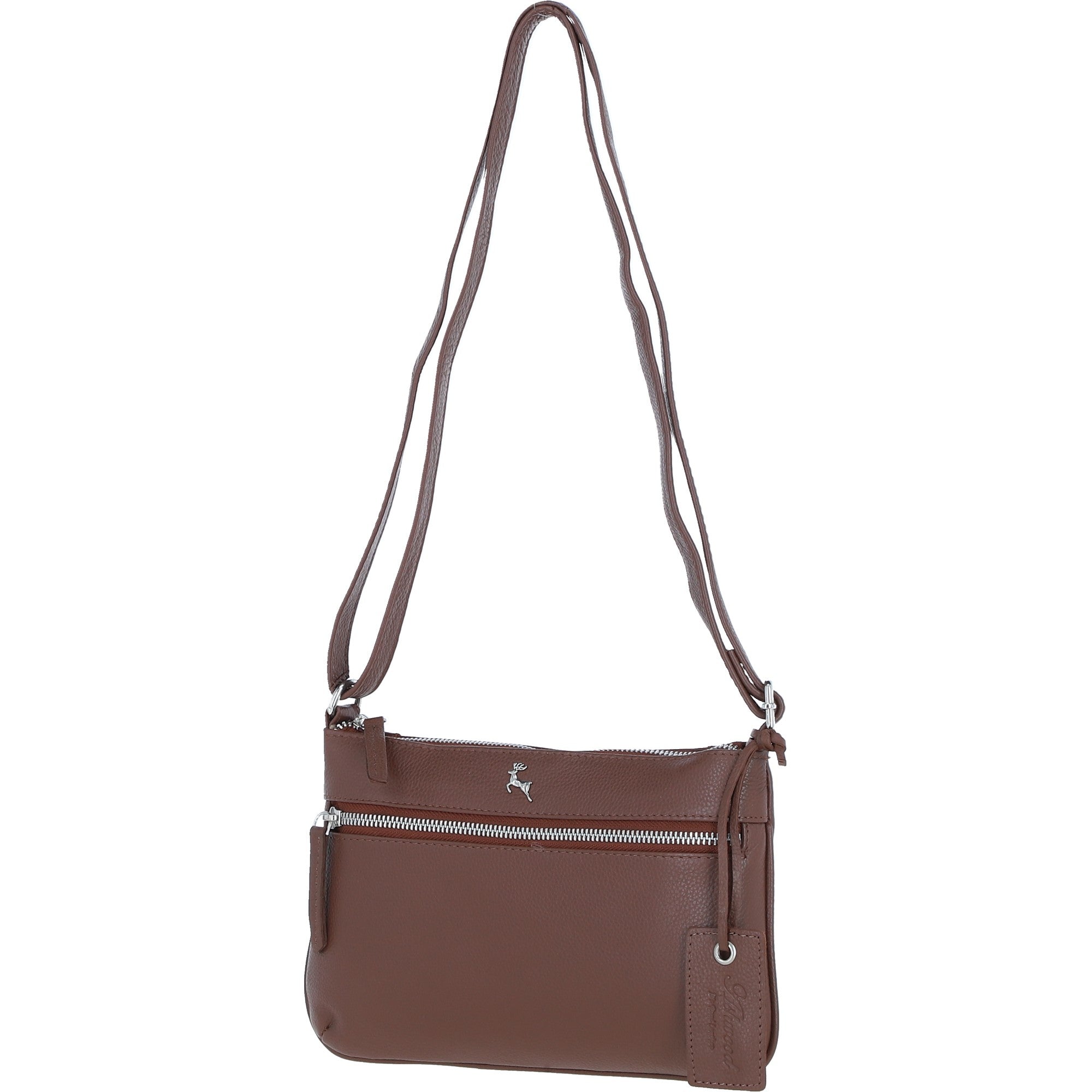 Ashwood Leather Crossbody Bag Cognac: Swansea