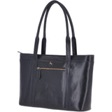 Vegetable Tanned Leather Bag Navy : V-23