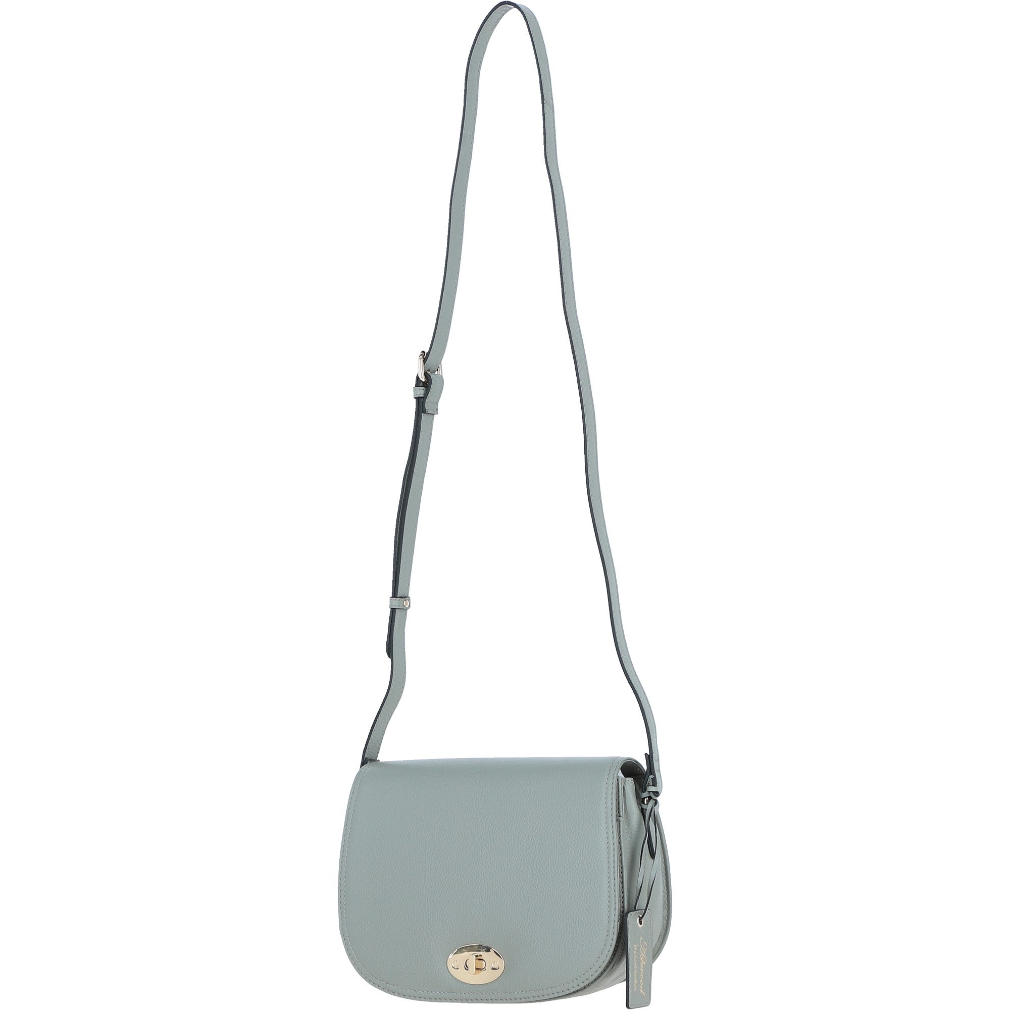 Ashwood Leather Crossbody Bag with Twist Lock Sage: 64787