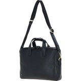Gabicci Leather Messenger Bag Black: GB-64962