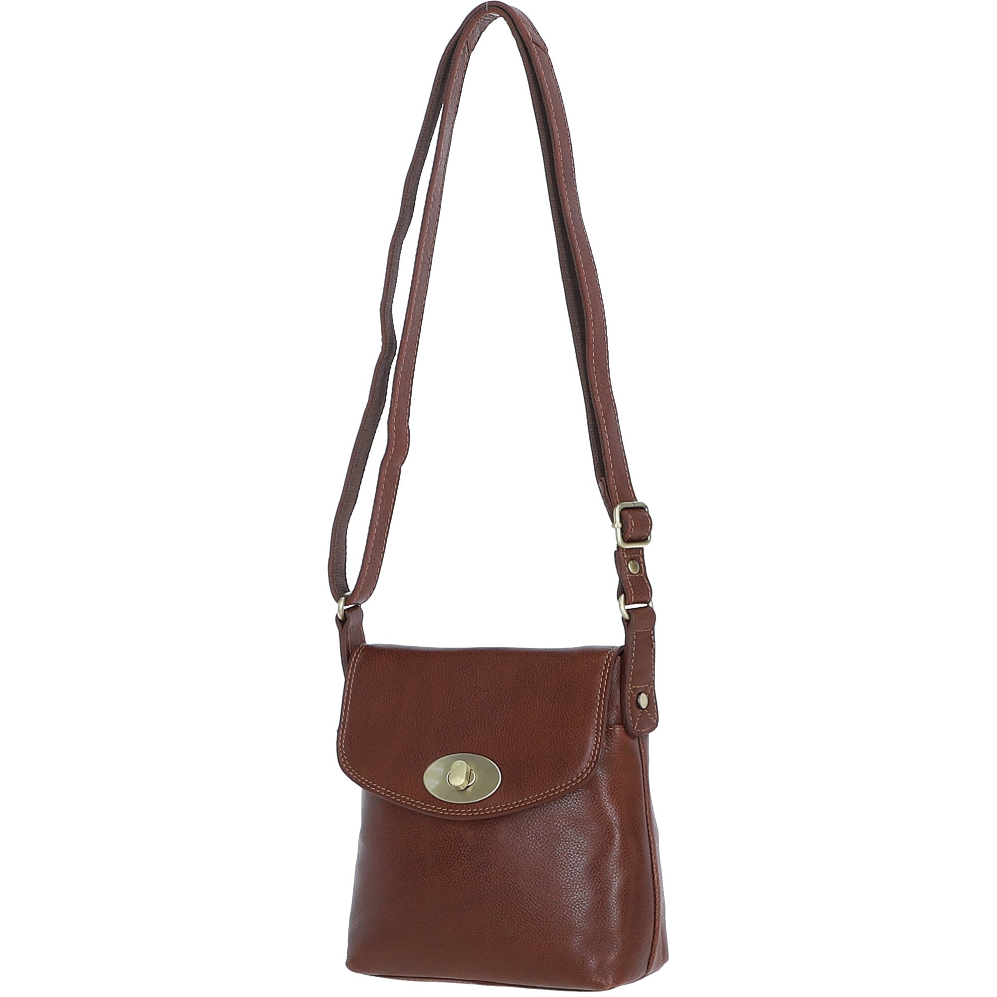 Ashwood Leather Crossbody Bag Tan: M-83