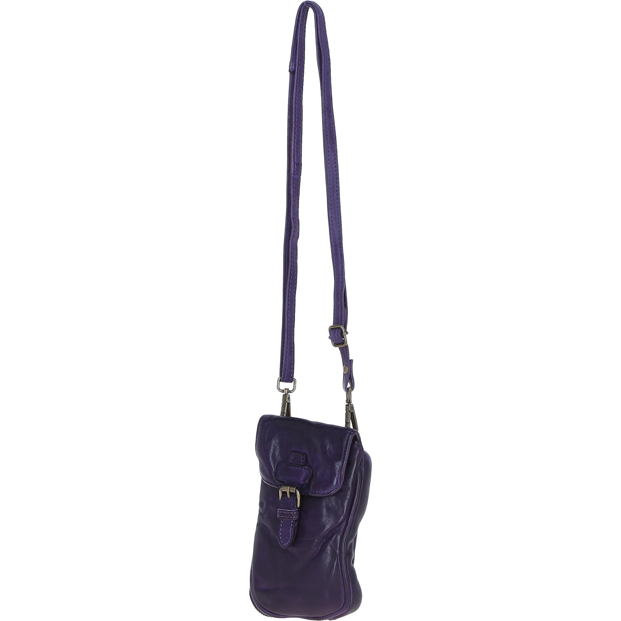 Ashwood Leather Crossbody Smart Phone Bag Purple: D-99