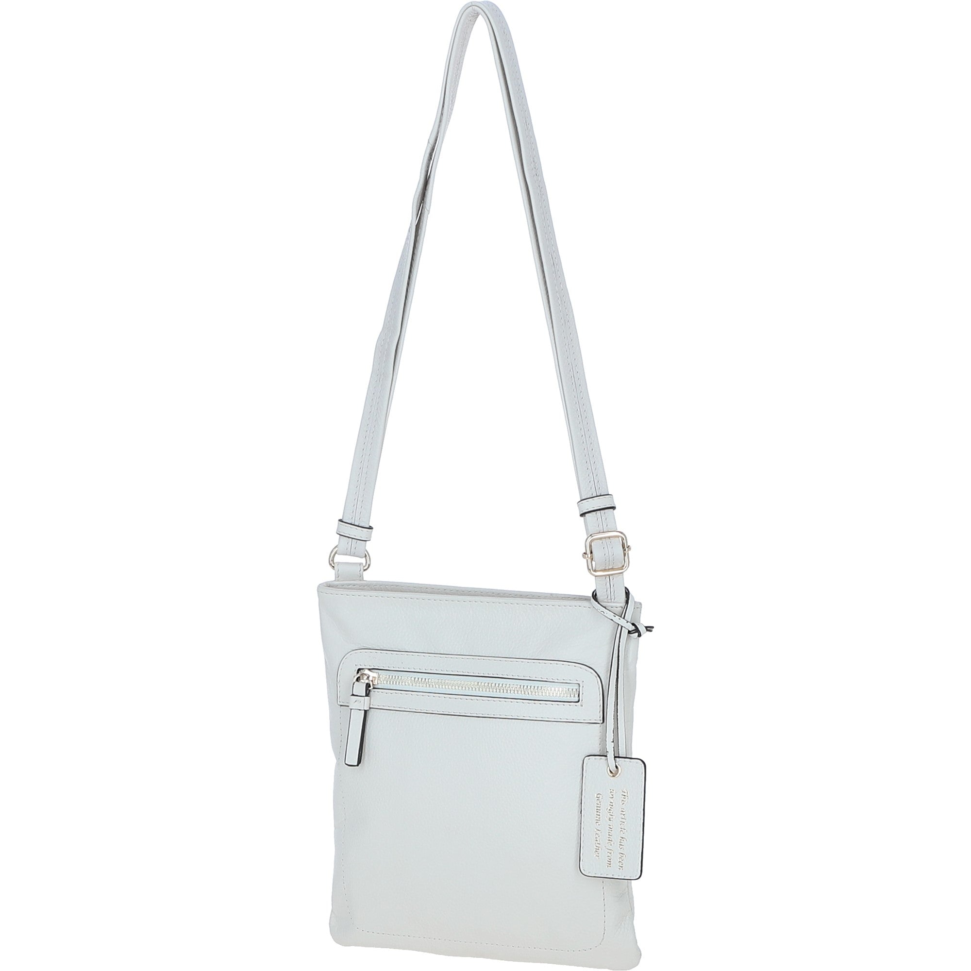 Ashwood Leather Crossbody Bag - White: 63014/cb3
