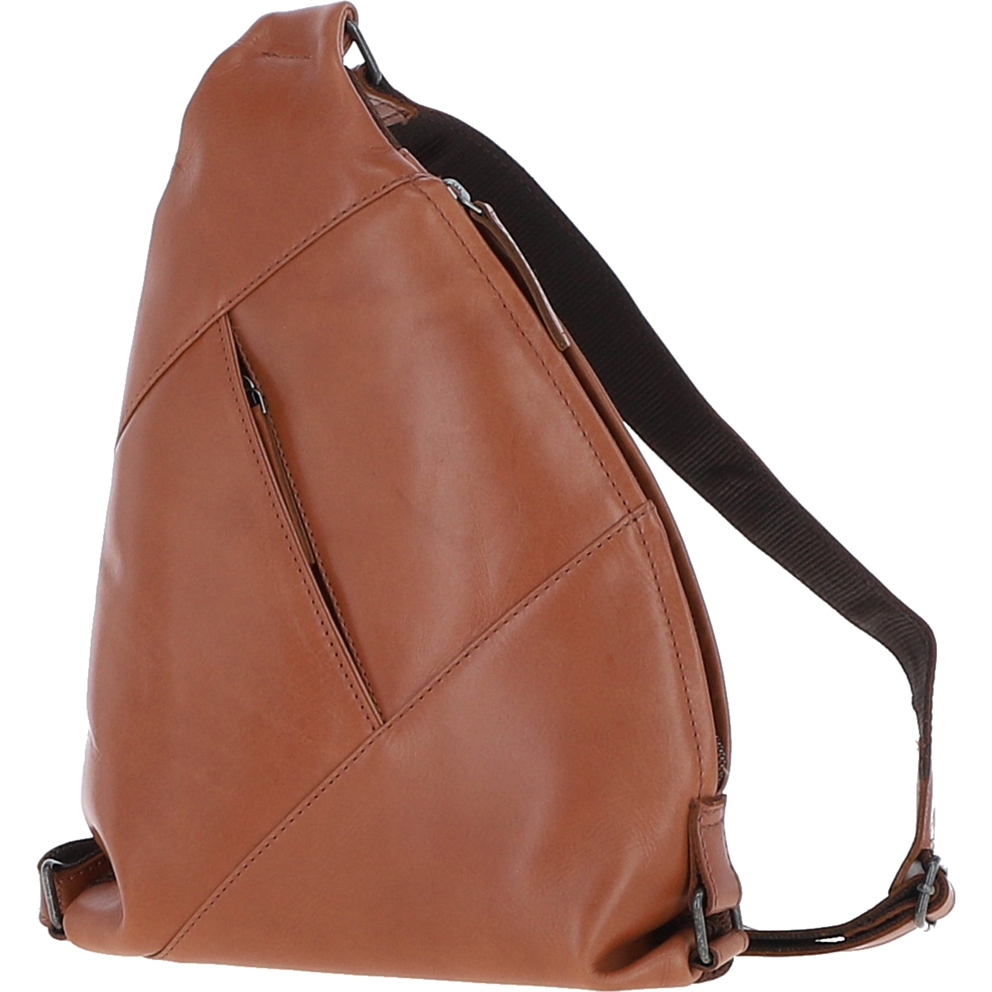 Ashwood Leather Spacious Unisex Sling Bag Tan: P-67