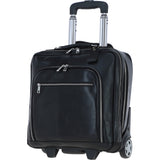 Ashwood Leather Business Trolley Bag Black: PL-51