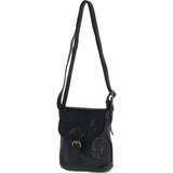 Luxury Small Leather Flight Bag Black: D-90