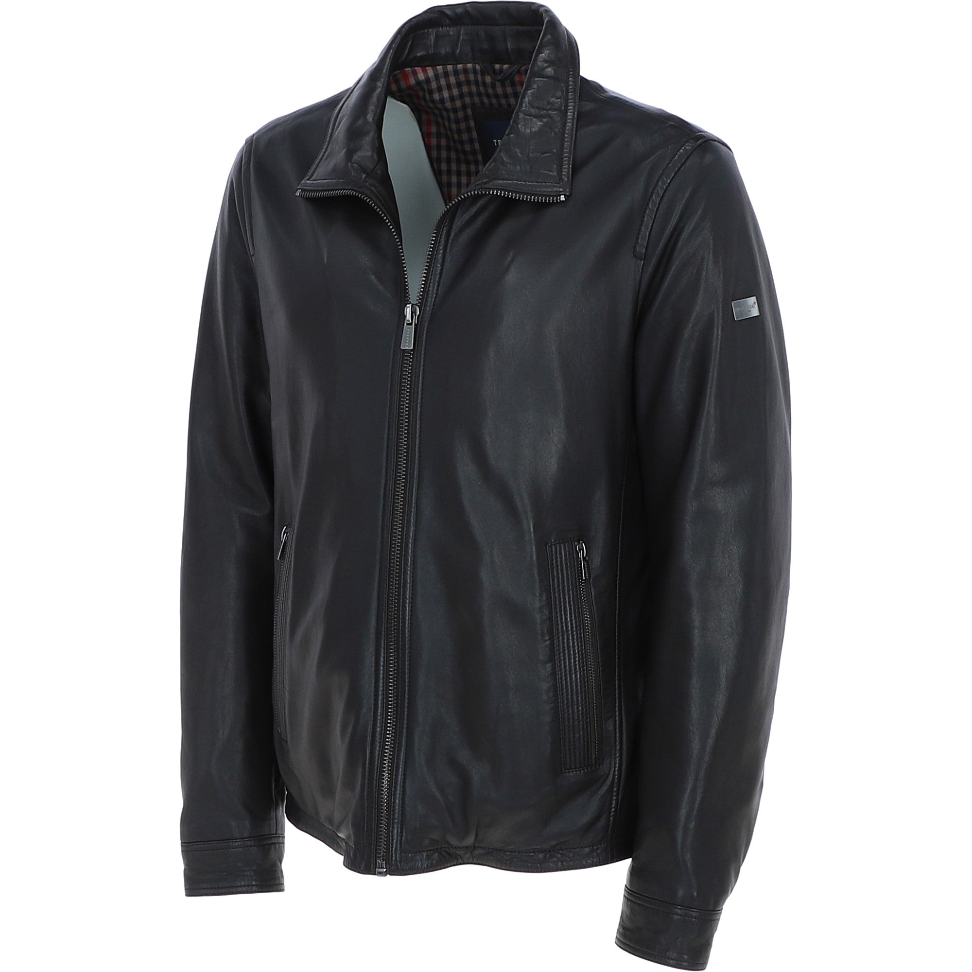 Trapper Mens Leather Jacket Dk Brown 27: no1