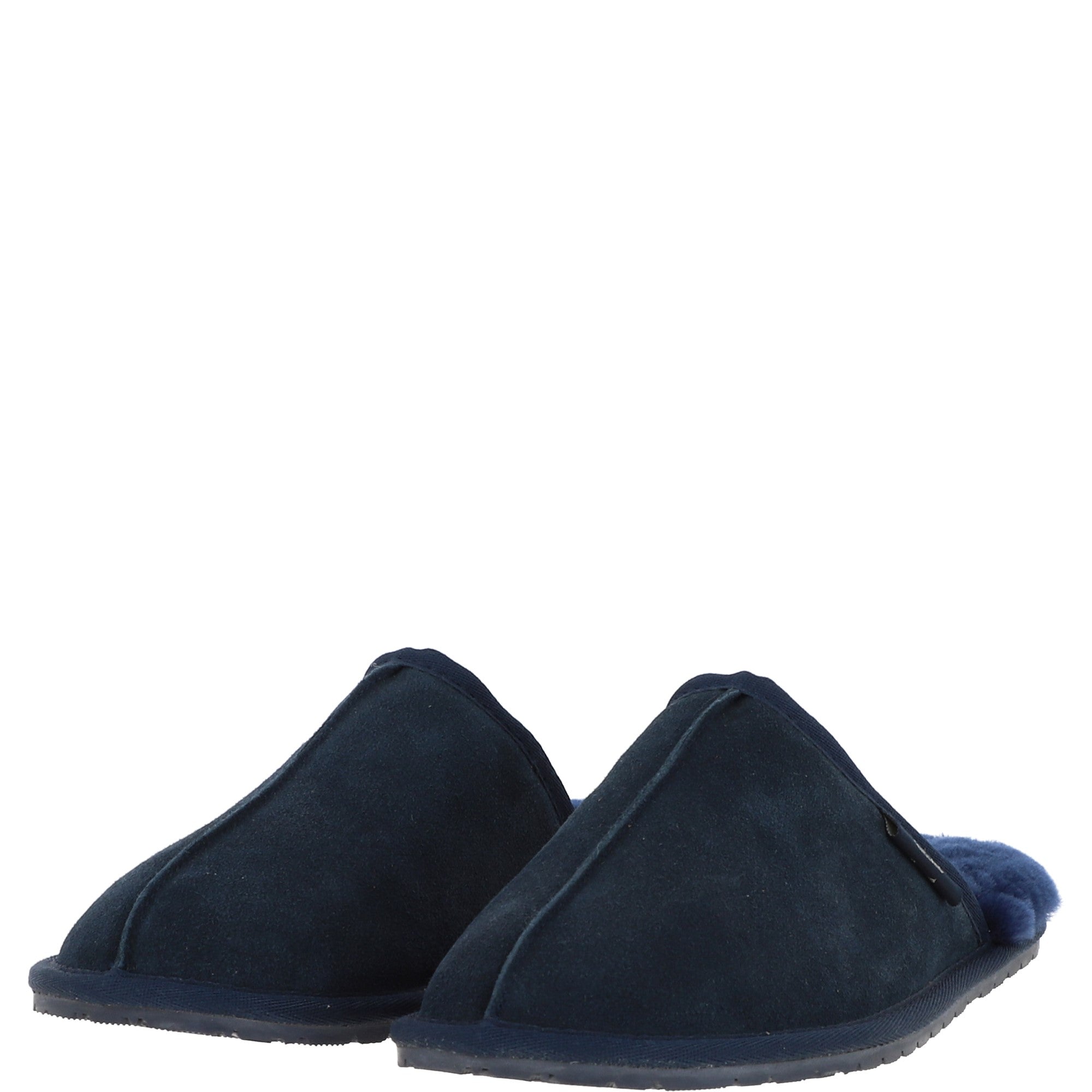 Fenland Classic Mens Slippers Navy: Duke